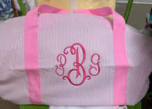 Load image into Gallery viewer, Seersucker Weekend Duffle